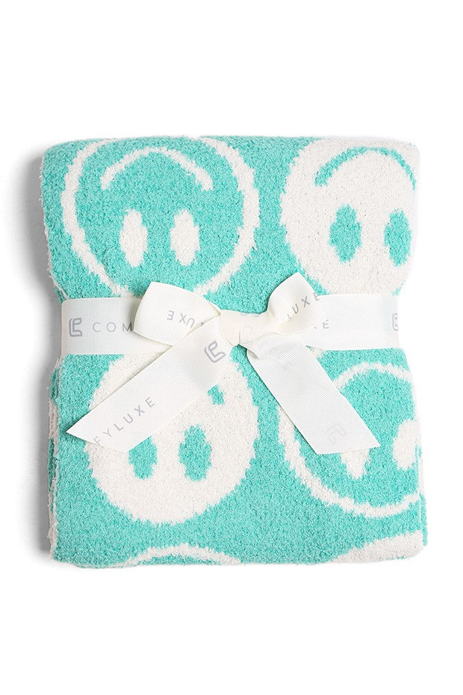 Happy Face Throw Blanket - Kids