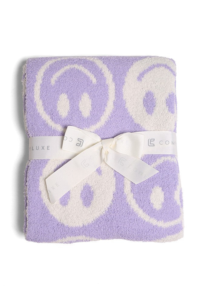 Happy Face Throw Blanket - Kids