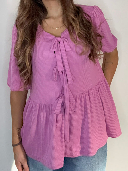 Nadias Baby Doll Rib Top