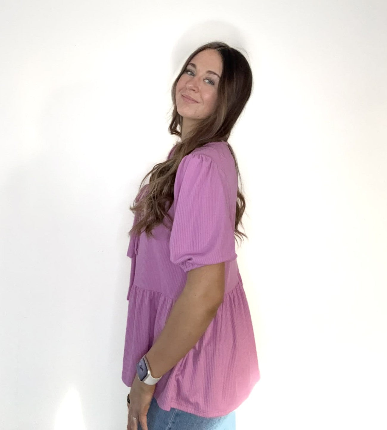 Nadias Baby Doll Rib Top