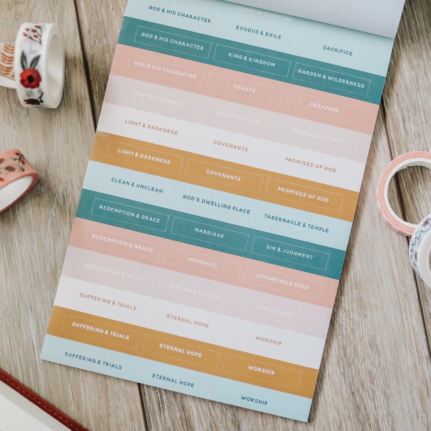 Bible Study Stickers - Blush Pink