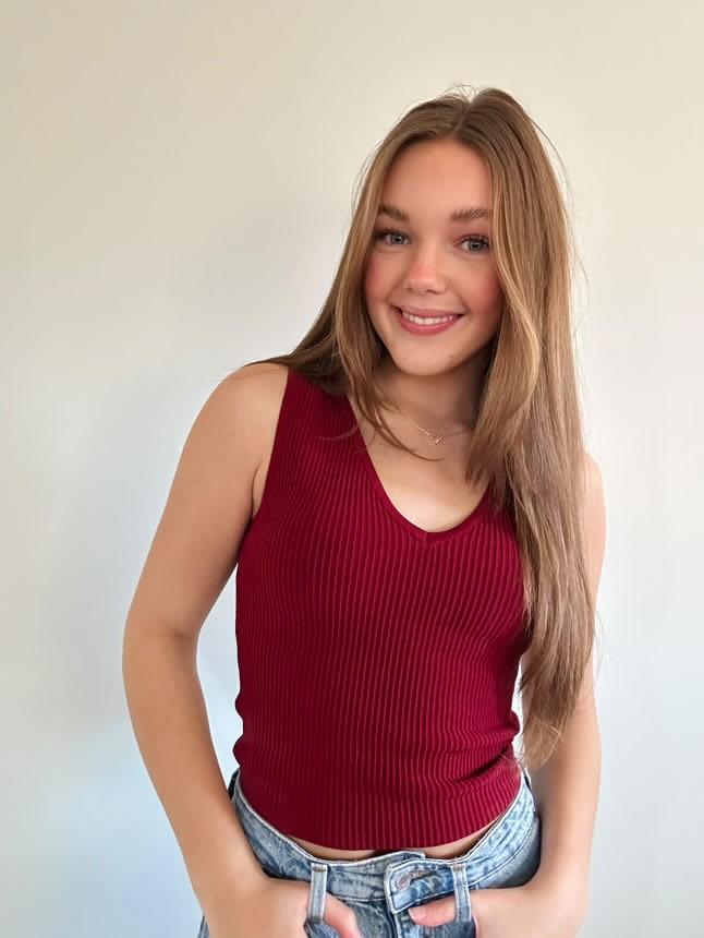 Bodycon Techno Rib V-Neck Tank