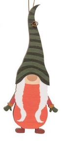 Wooden Winter Gnome Ornaments