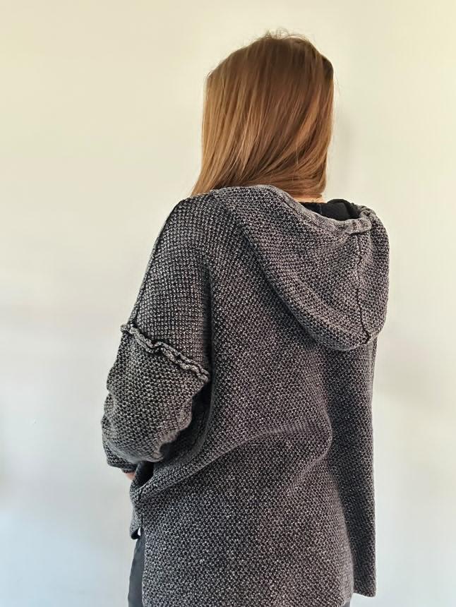Black Washed Hoodie