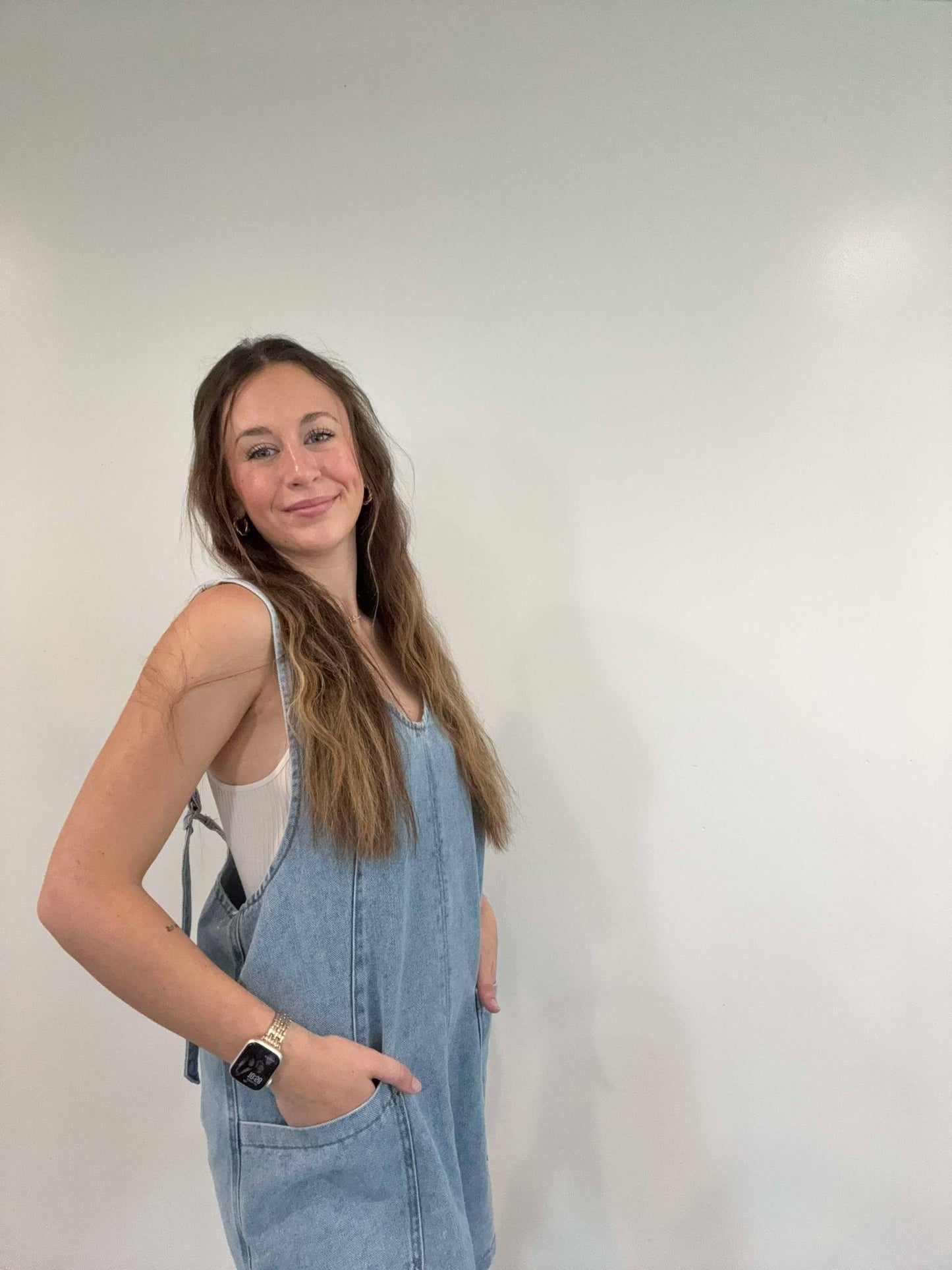 Denim Overall Dress