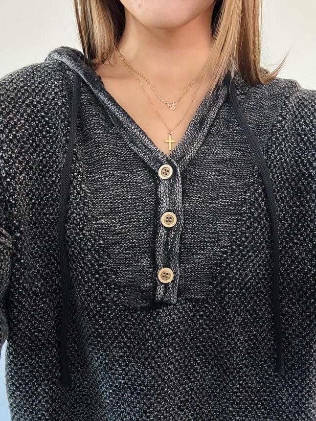 Black Washed Hoodie