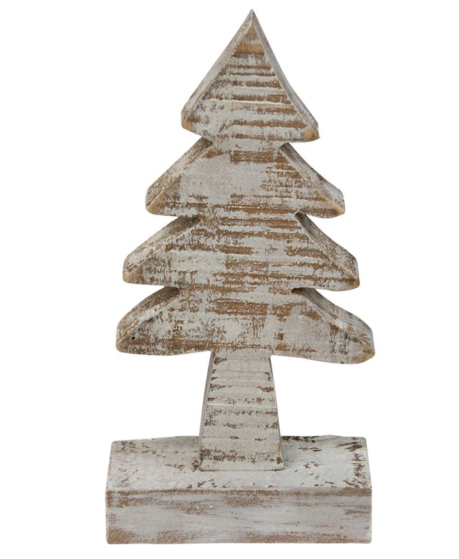 Distressed Wooden Tree, 6"