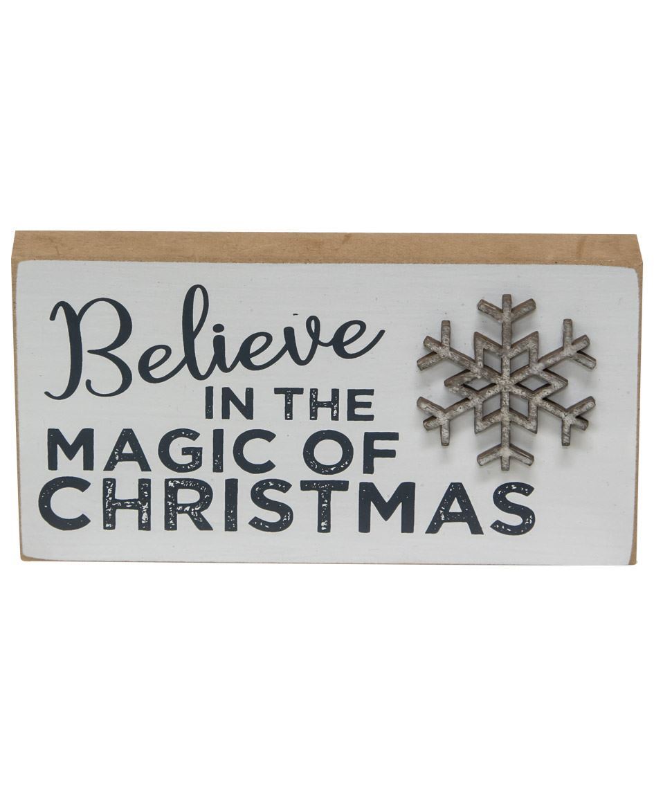 Glitter Snowflake Block