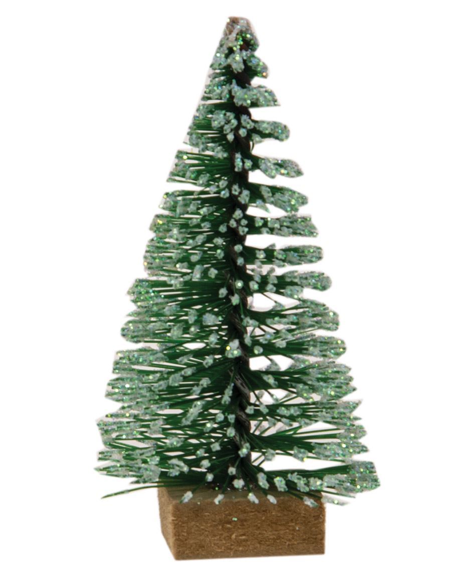 Mini Frosty Bottle Brush Trees, 12/Set