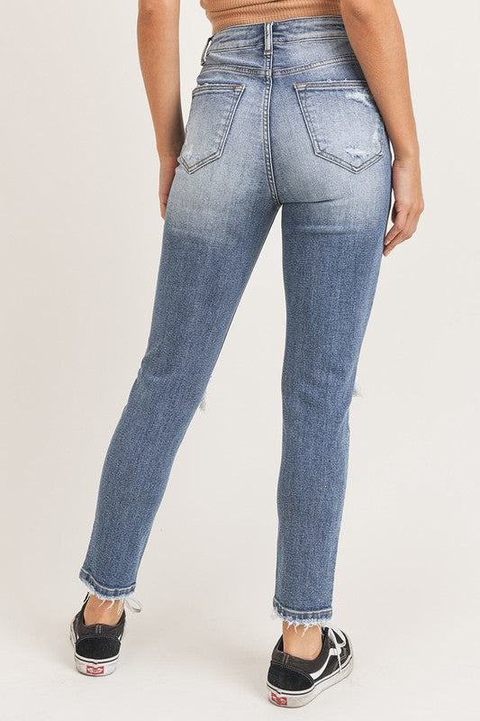 High Rise Vintage Washed Skinny