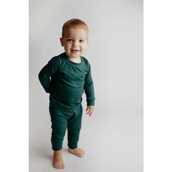 Ribbed Forest Green Jammies