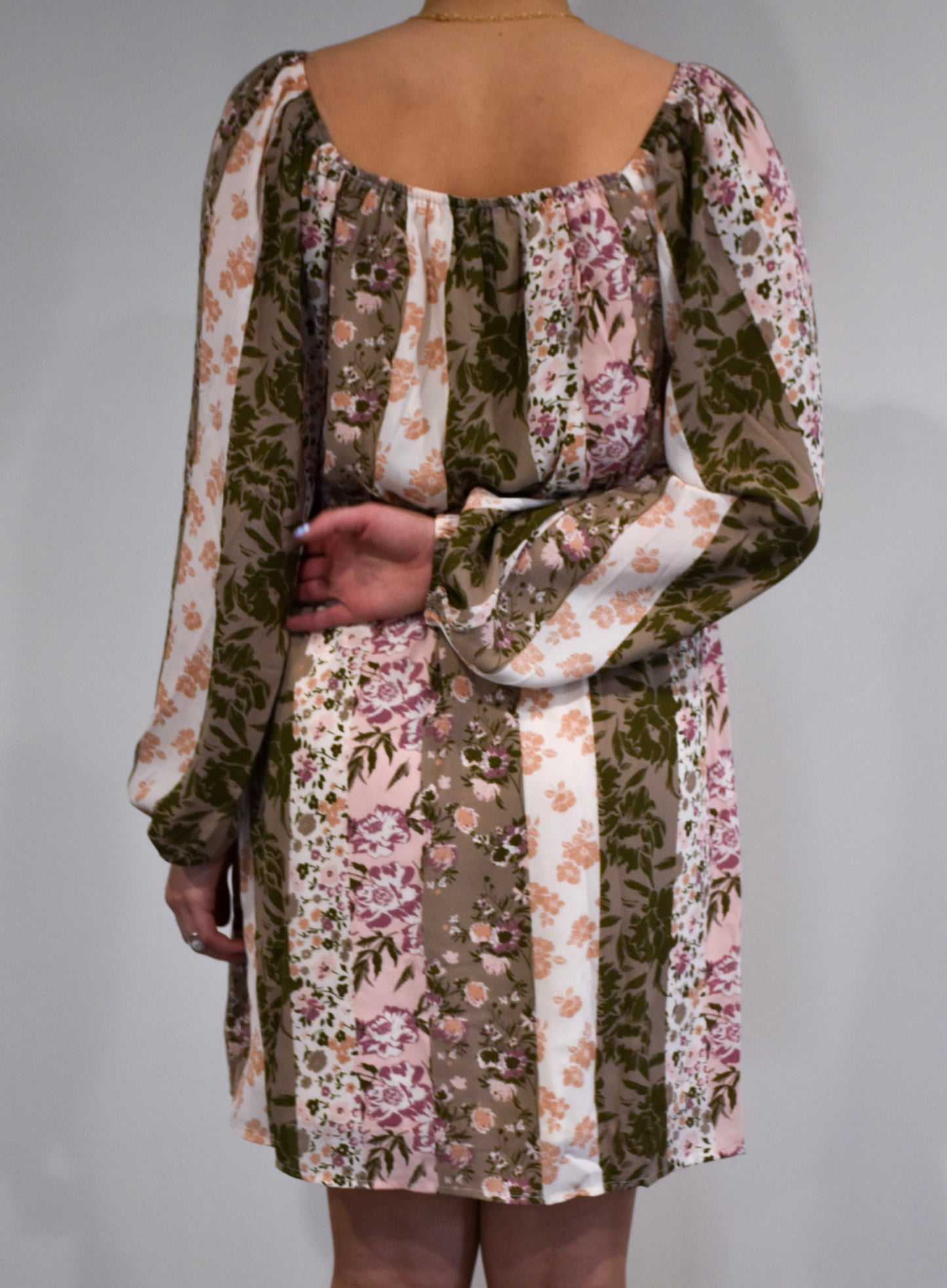 Mauve Mocha Printed Dress