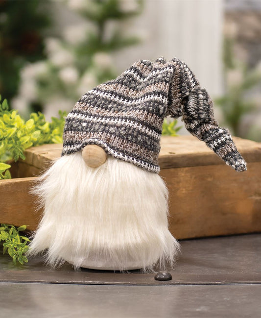 Large Winter Knit Hat Gnome