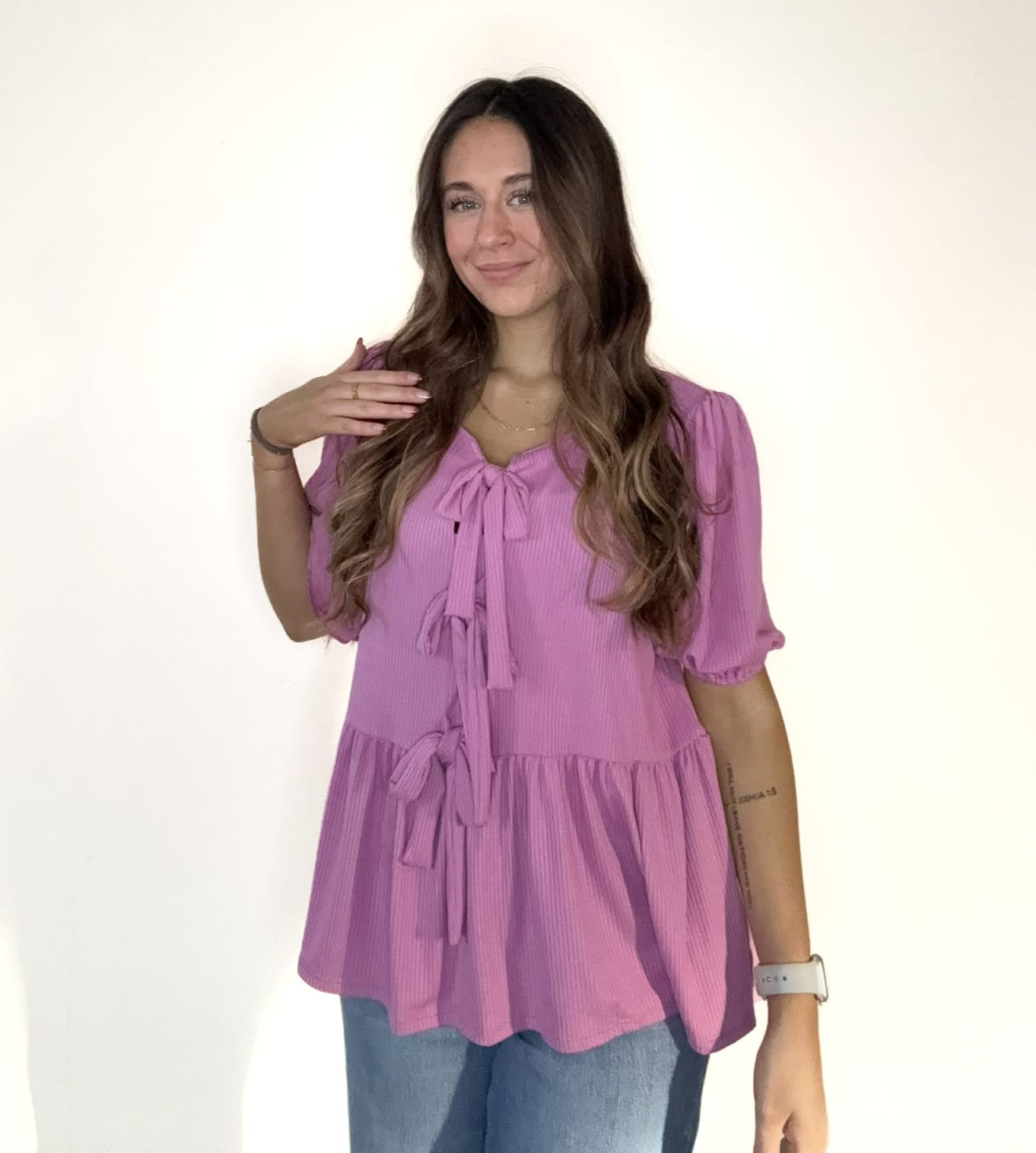Nadias Baby Doll Rib Top