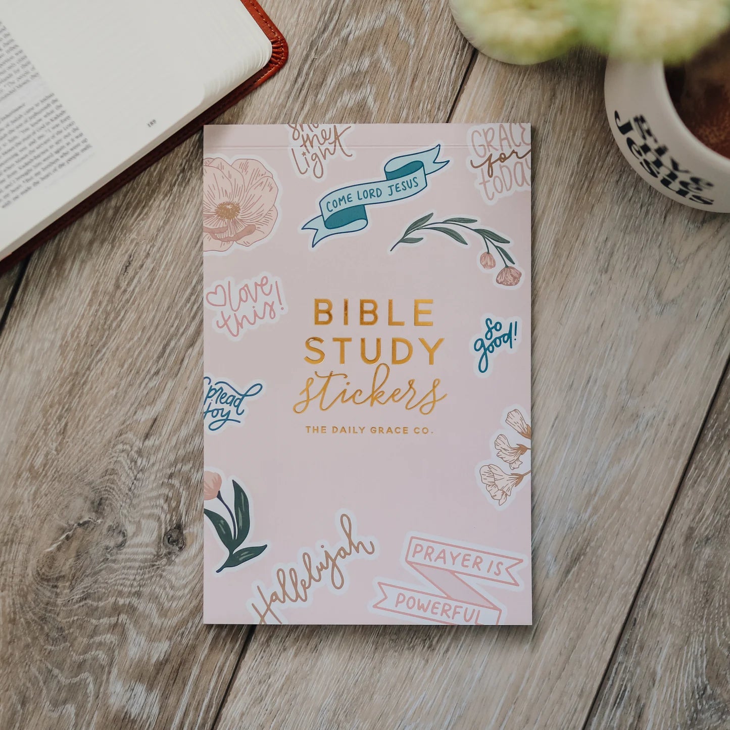 Bible Study Stickers - Blush Pink