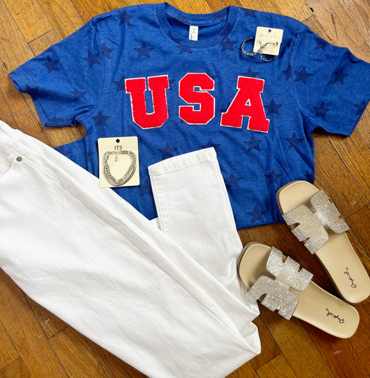 USA Patch Graphic Tee