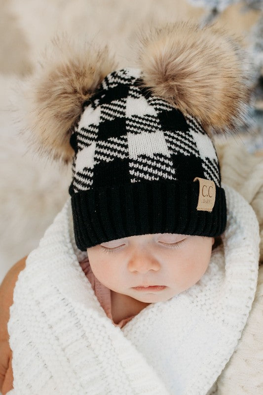 Buffalo Plaid CC Baby & Kids Beanies