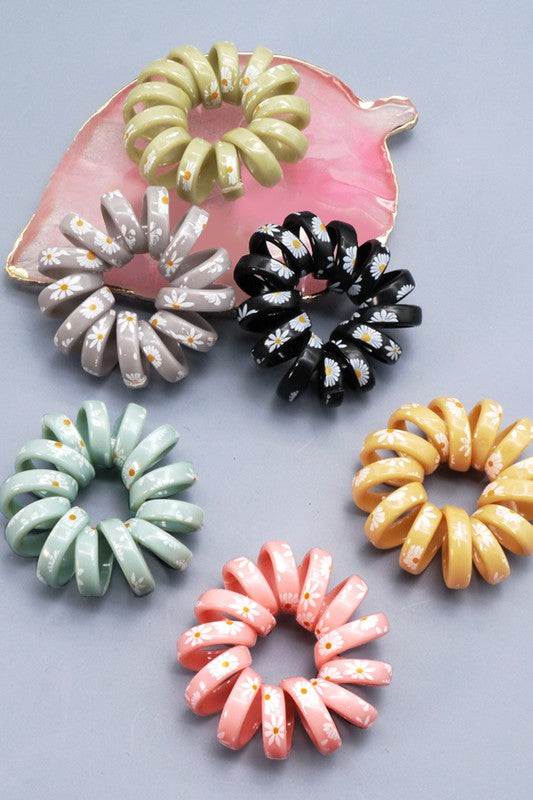 Daisy Pony Tail Coil Set of 6