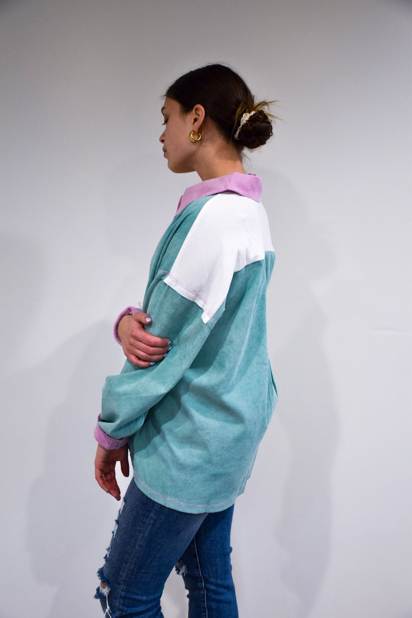 Spring Color Blocked Shacket