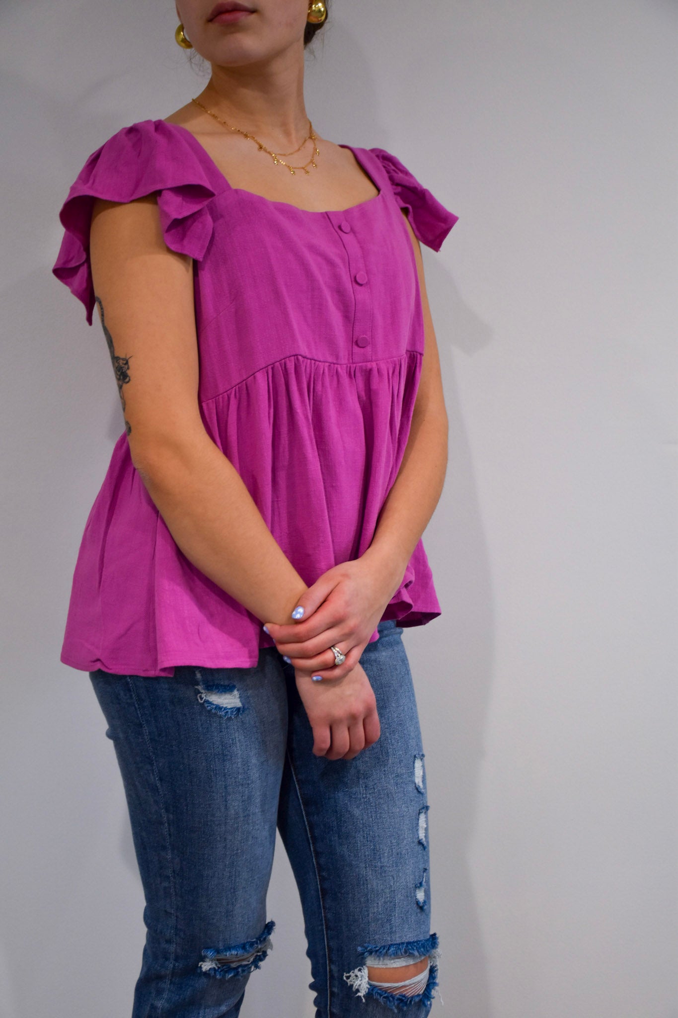 Grape Babydoll Tank