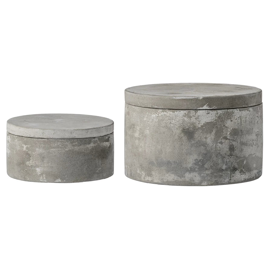 Cement Boxes with Lids