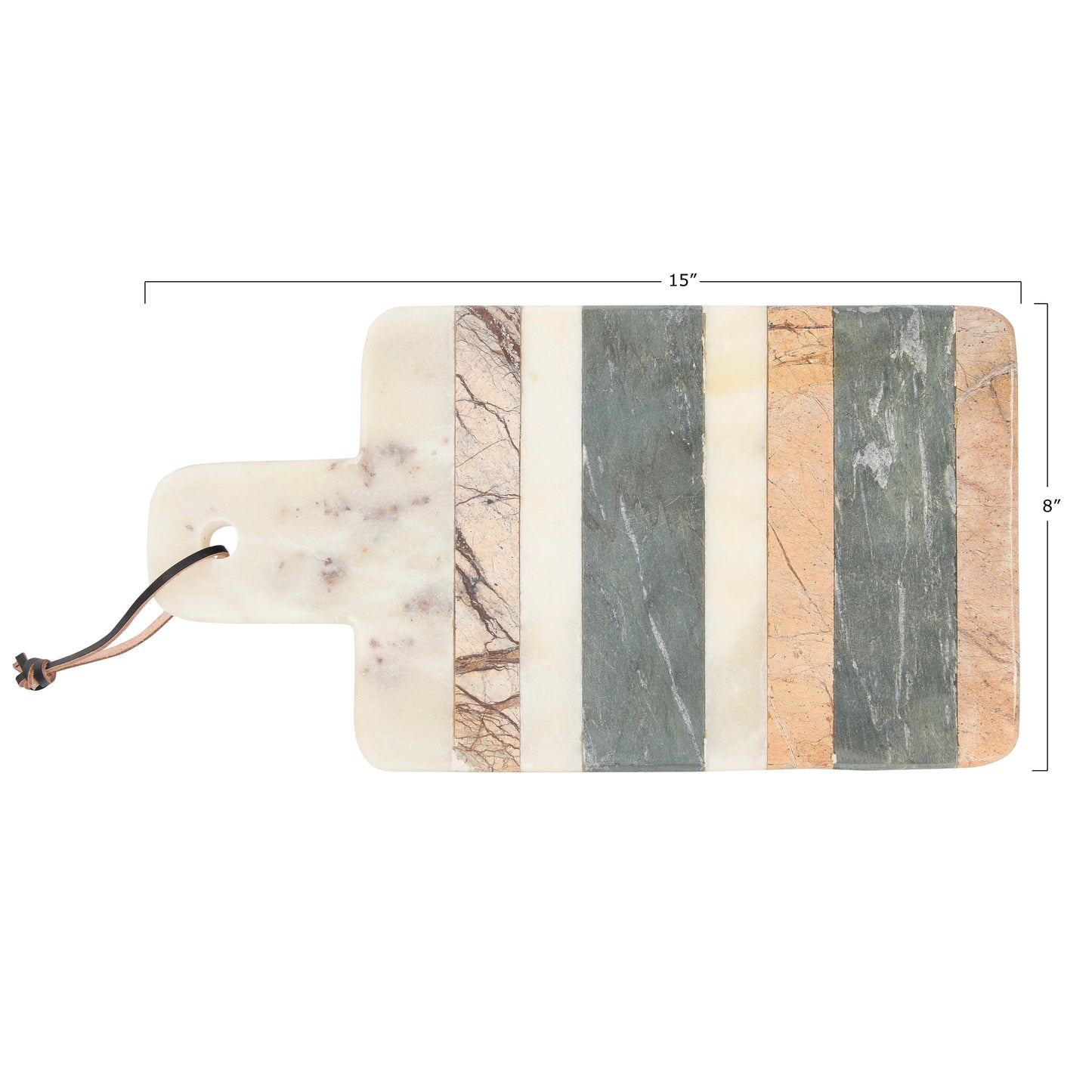 Marble Cheese/Cutting Board with Stripes