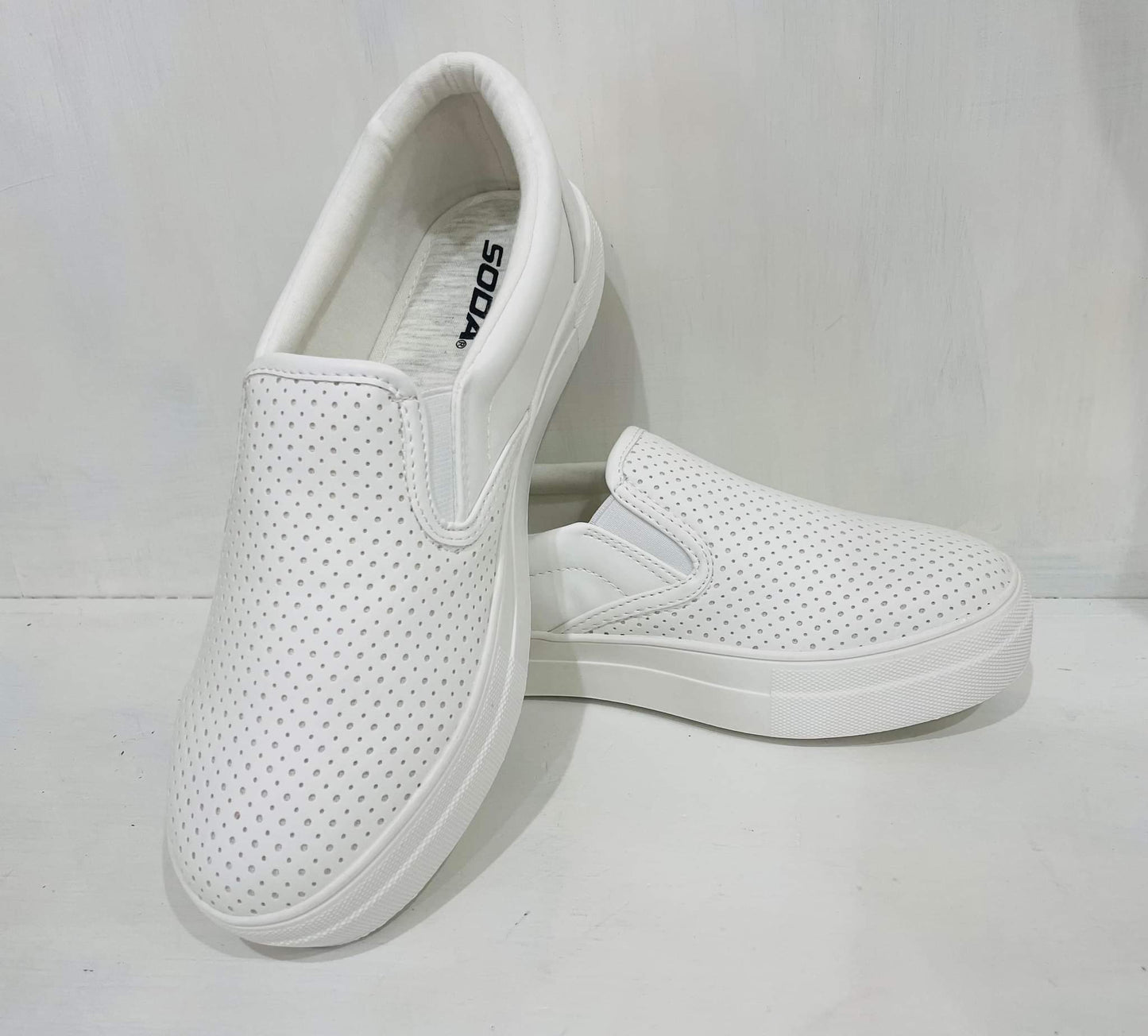 White Slip Sneaker